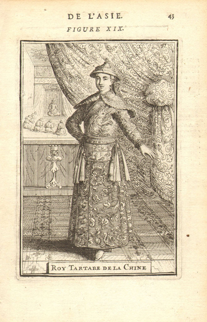 CHINA. The Kangxi Emperor (Xuanye 玄燁). Qing/Manchu. 'Roy Tartare'. MALLET 1683
